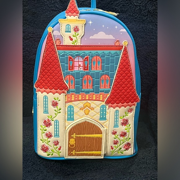 NWT Her Universe Disney Beauty and the Beast castle mini backpack - Picture 6 of 11